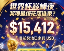 世界杯巅峰夜，这个暴涨到 $15,412 的彩池最终花落谁家？